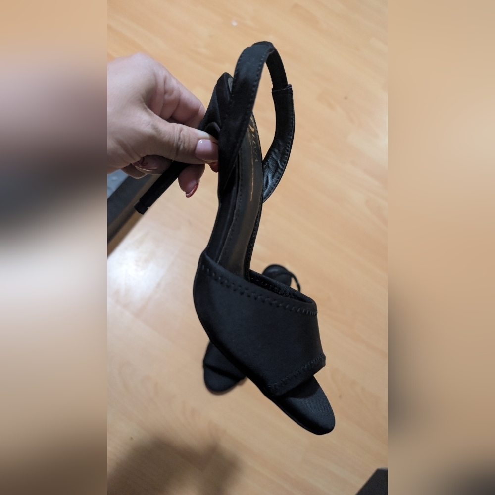 Olivia Black Heeled Sandals - Picture 8 of 8